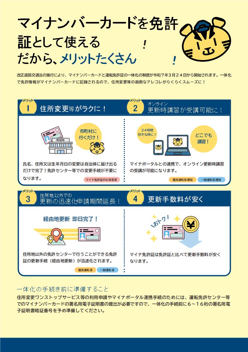 マイナ一体化案内チラシ②